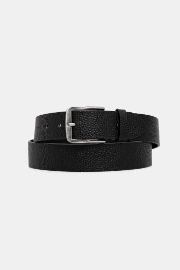 Kožený opasok Calvin Klein čierna farba, LV04G7022G