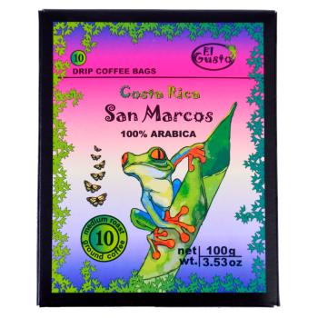 EL GUSTO Drip San Marcos mletá káva 10 x 10 g