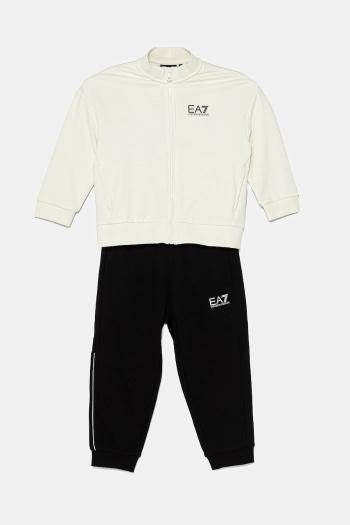 Detská tepláková súprava EA7 Emporio Armani biela farba, 7B000070 AF12451