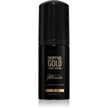 Dripping Gold Luxury Tanning Mini Mousse samoopaľovacia pena na tvár a telo odtieň Ultra Dark 90
