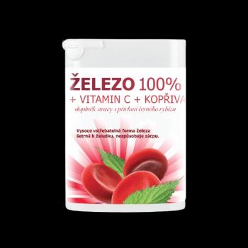 RAPETO Železo 100% + vitamín C + žihľava 90 tabliet