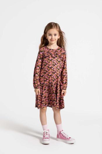 Dievčenské šaty Coccodrillo biela farba, mini, áčkový strih, MYSTIC NATURE GIRL KIDS