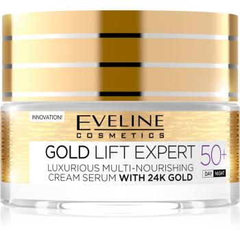 Eveline Cosmetics Gold Lift Expert denný a nočný krém proti vráskam 50+ 50 ml