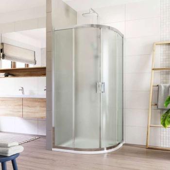 MEREO - Sprchovací kút, LIMA, štvrťkruh, 100 cm, chróm  ALU, sklo Point CK608B62K