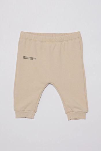 Nohavice Pangaia BABY 365 MIDWEIGHT TRACK PANTS béžová farba, jednofarebné, 10000656