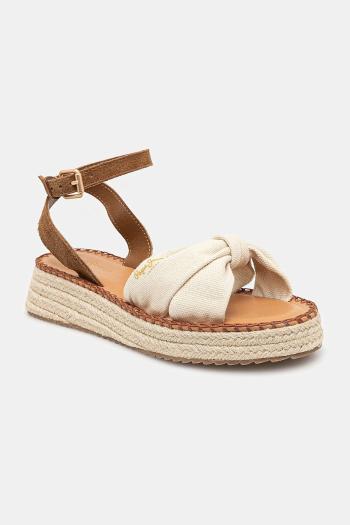 Sandále Pepe Jeans KATE BASS dámske, béžová farba, na platforme, PLS90690