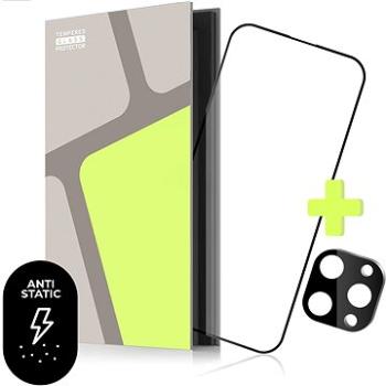 Tempered Glass Protector na iPhone 14 Pro Max + sklo na kameru (s lepiacou vrstvou odpudzujúcou prac (TGD-IP14PR-BL)