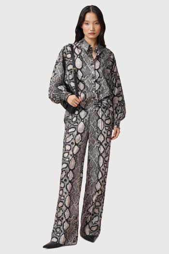 Nohavice AllSaints CHARLI dámske, viac farieb, široké, vysoký pás, W024TC