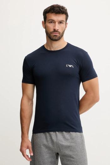 Tričko Emporio Armani Underwear 2-pak biela farba, s potlačou, EM001849 AF10778