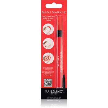 Nails Inc. Mani Marker ozdobný lak na nechty v aplikačnom pere odtieň Red 3 ml