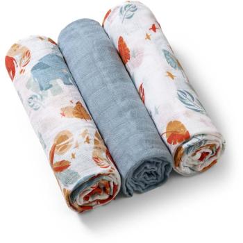 BabyOno Take Care Muslin Diapers látkové plienky Blue 3 ks