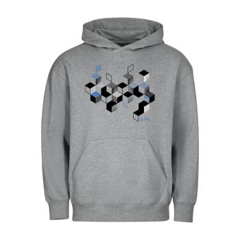 Bontis Mikina CUBES - Tmavošedý melír | S