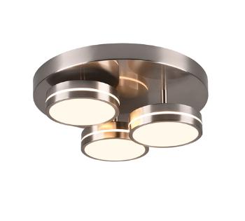 LED stropné osvetlenie Trio Franklin nikel 626510307