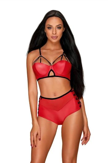 Dámska erotická súprava Leatheria set red