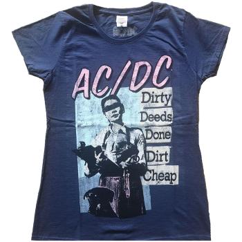 AC/DC tričko Vintage DDDDC Modrá XL