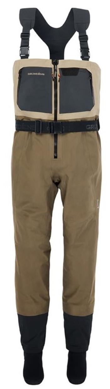 Grundéns prsačky men´s boundary zip stockingfoot wader stone/otter - xl tall 46-47