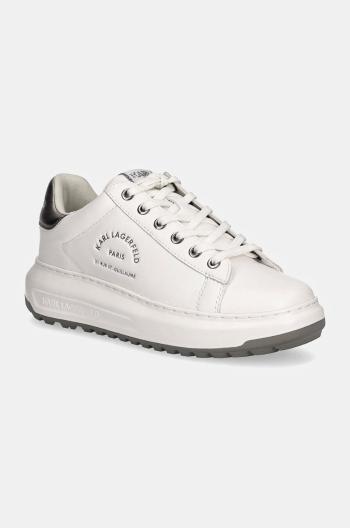 Kožené tenisky Karl Lagerfeld KAPRI biela farba, KL67538