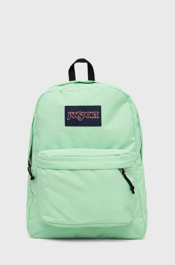 Ruksak Jansport zelená farba, veľký, jednofarebný