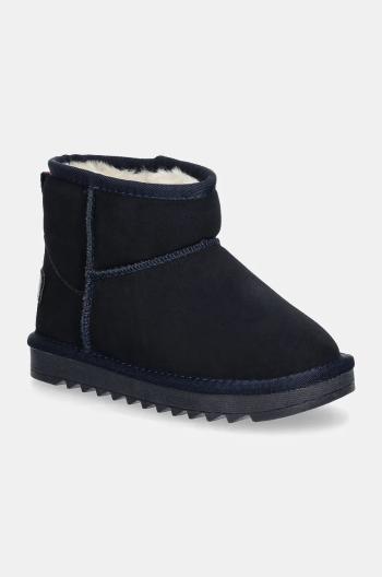 Detské semišové snehule Tommy Hilfiger tmavomodrá farba, T3A5-33615