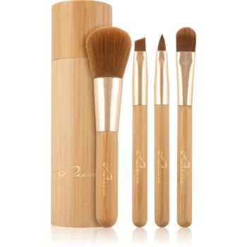 Luvia Cosmetics Bamboo Travel sada štetcov cestovný