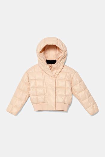 Detská bunda Calvin Klein Jeans oranžová farba, IG0IG02988