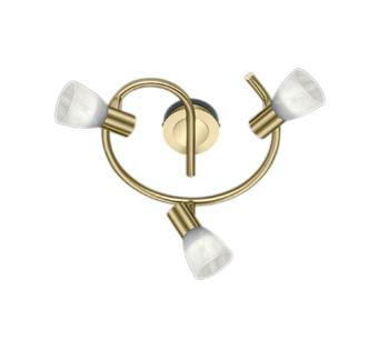 LED bodové osvetlenie Trio Levisto mosadz 871090308