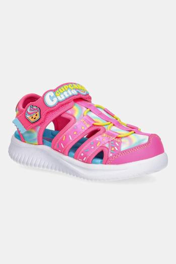 Detské sandále Skechers JUMPSTERS SANDAL ružová farba, 303273N
