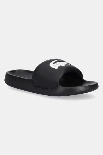 Šľapky Lacoste SERVE SLIDE 1.0 čierna farba, na platforme, 49CFA0022