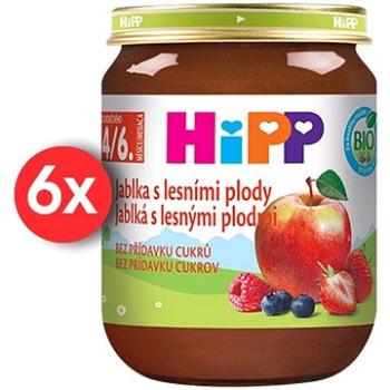 HiPP BIO Jablká s lesnými plodmi 6× 125 g (4062300281011)