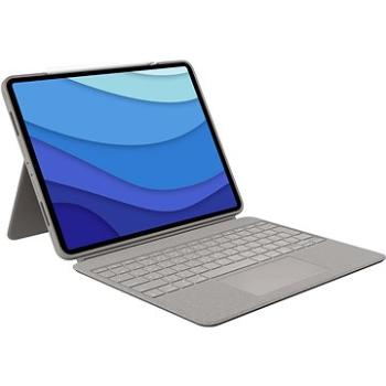 Logitech Combo Touch pre iPad Pro 12.9 (5. generácia), piesková – UK (920-010222)