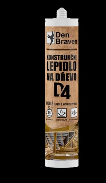 DEN BRAVEN D4 - Konštrukčné polyuretánové lepidlo transparentná 0,3 L