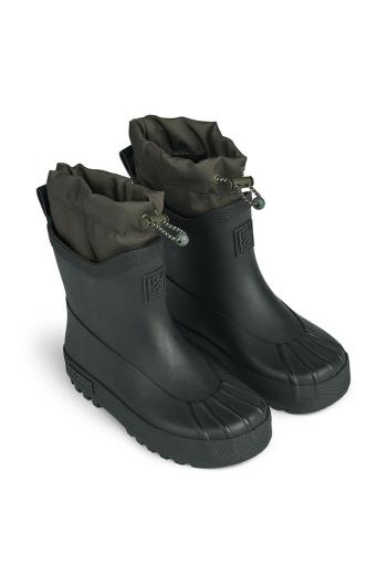 Detské gumáky Liewood Isaac Technical Rainboot čierna farba, LW19230