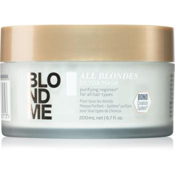 Schwarzkopf Professional Blondme All Blondes Detox detoxikačná a čistiaca maska pre blond a melírované vlasy 200 ml