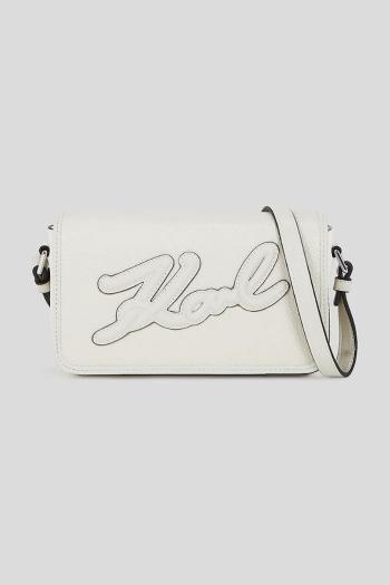 Kabelka Karl Lagerfeld biela farba, A3W30026