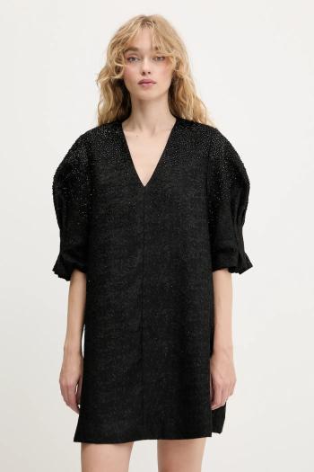 Šaty Stine Goya čierna farba, mini, oversize, SG-PF25-D128-2379