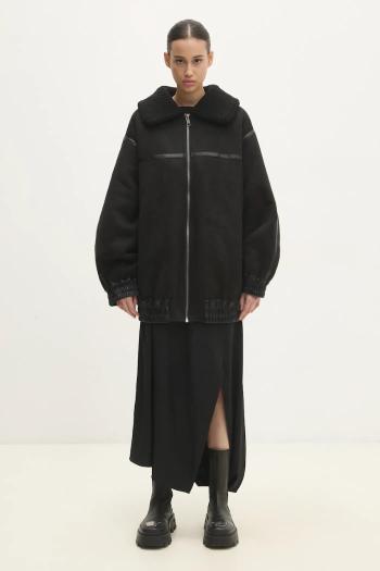 Bunda Rotate Oversized Bomber dámska, čierna farba, prechodná, 113189100