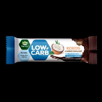 TOPNATUR LOW CARB tyčinka kokos v horkej čokoláde 40 g