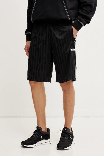 Šortky adidas Originals Poly Short pánske, čierna farba, JC6245