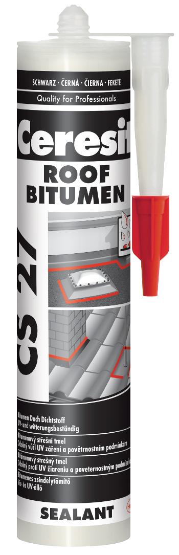 CERESIT CS 27 BITUMEN - Bitúmenový strešný tmel čierna 0,28 L