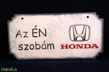 HONDA emblémás ÉN SZOBÁM ajtódísz III. Honda rajongóknak