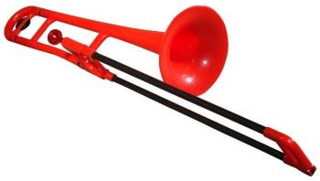 pBone 700638 Plastový trombón Red