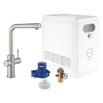 Drezová batéria GROHE Blue Professional s vyťahovacou sprškou supersteel 31326DC2