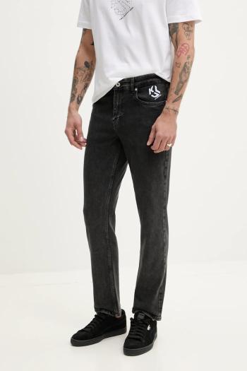 Rifle Karl Lagerfeld Jeans pánske, šedá farba, A2M10070