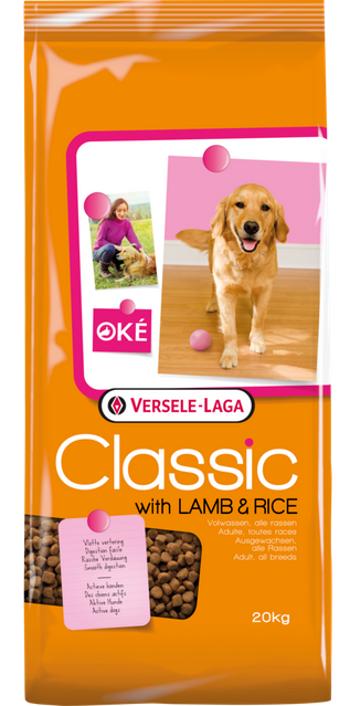 Versele Laga Classic/Oké Dog Adult Lamb & Rice - pre dospelých psov 20kg