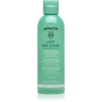 Apivita Just Bee Clear Pore Minimizing Lotion starostlivosť na rozšírené póry a čierne bodky 200x1 ml