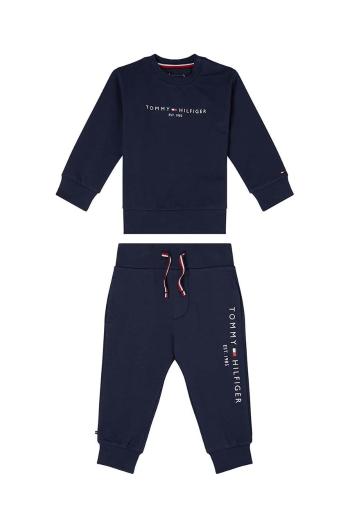Detská tepláková súprava Tommy Hilfiger tmavomodrá farba
