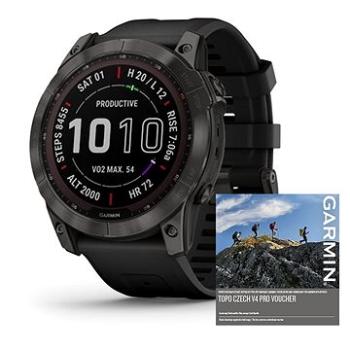 Garmin Fenix 7X Sapphire Solar Carbon Gray DLC Titanium/Black Band (010-02541-11)