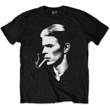 David Bowie tričko Smoke Čierna XL