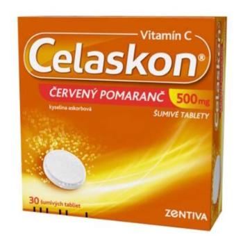 CELASKON Červený pomaranč 500 mg 30 šumivých tabliet