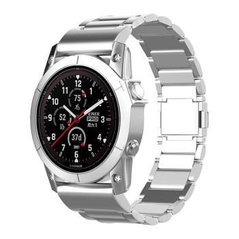 CLASSIC Kovový remienok pre Garmin Fenix 7 / Forerunner 965 strieborný